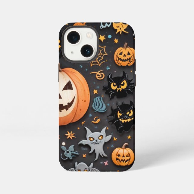Etui iPhone 13 Mini coque iphone citrouille (Verso)
