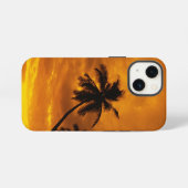 Etui iPhone 13 Mini Coucher de soleil sur l'île (Verso Horizontal)
