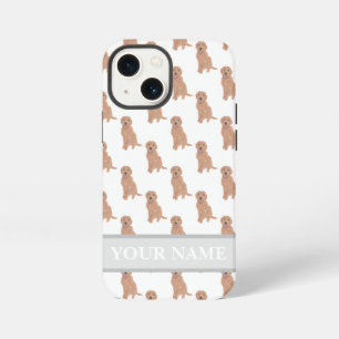 Etui iPhone 13 Mini Dooodle Chien Rouge Abricot Personnalisé