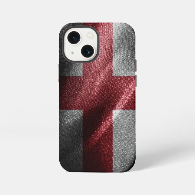 Etui iPhone 13 Mini Drapeau de soie d'Angleterre (Verso)