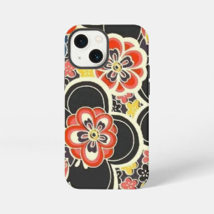 Etui iPhone 13 Mini Elégant Origami Japonais Washi Fleurs modernes
