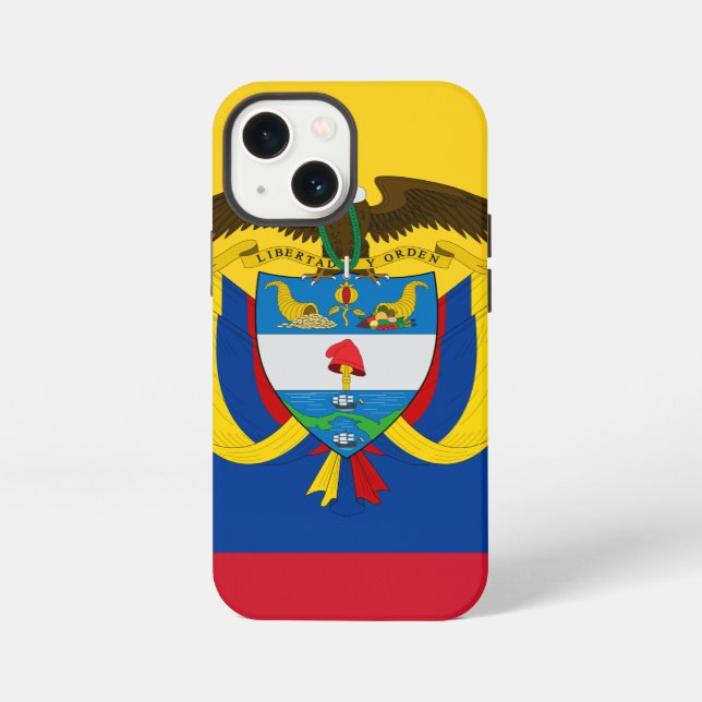 Etui iPhone 13 Mini emblème de Colombie (Verso)