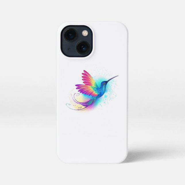 Etui iPhone 13 Mini Exotic Rainbow Hummingbird (Verso)