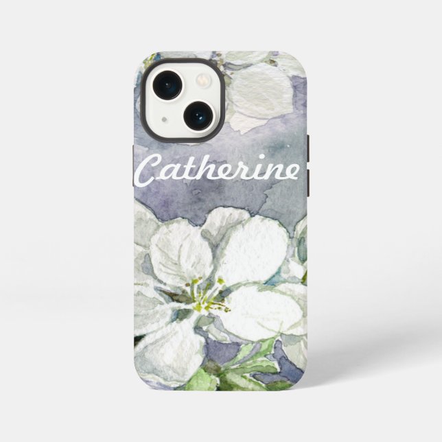 Etui iPhone 13 Mini Fleur de pomme (Verso)