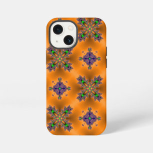 Etui iPhone 13 Mini Fleurs Art Déco de style rétro