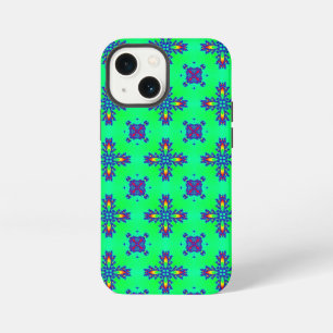 Etui iPhone 13 Mini Fleurs Art Déco de style rétro