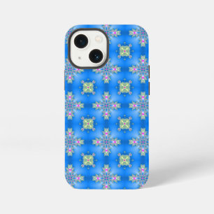 Etui iPhone 13 Mini Fleurs Art Déco de style rétro