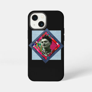 Etui iPhone 13 Mini Frida Kahlo Rétro Denim Rose