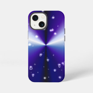 Etui iPhone 13 Mini Gouttes de pluie avec des étoiles sur arc-en-ciel