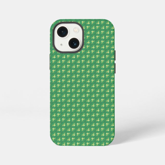 Etui iPhone 13 Mini Green floral (Verso)