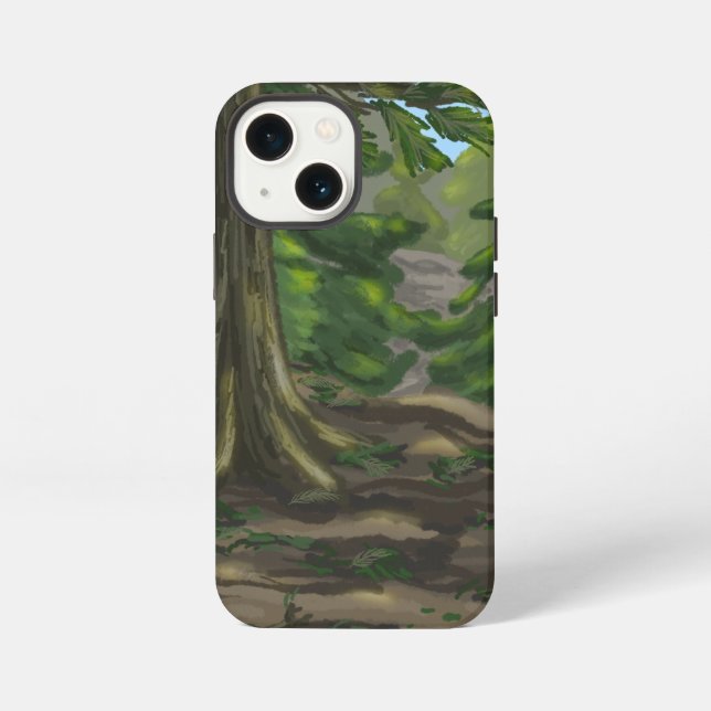 Etui iPhone 13 Mini Green Woods (Verso)