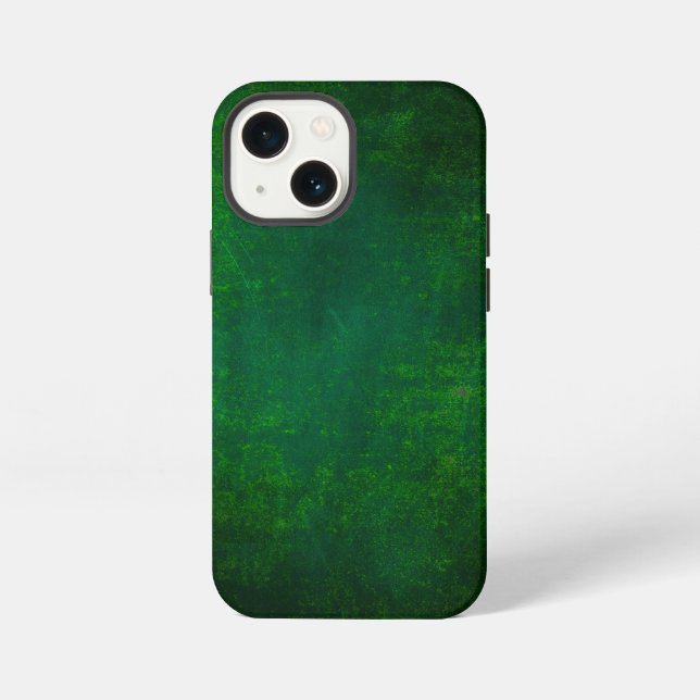 Etui iPhone 13 Mini Grunge texture verte (Verso)
