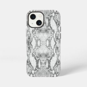 Etui iPhone 13 Mini Impression de peau de serpent blanc