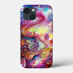 ETUI iPhone 13 MINI JARDIN DES OMBRES PERDUES / ESCALIERS MYSTIQUES