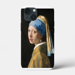 Etui iPhone 13 Mini Jeune fille au collier de perles par Johannes Verm