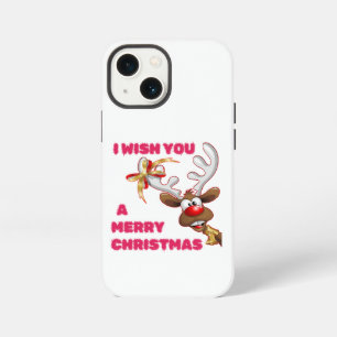 ETUI iPhone 13 MINI LES RENNES DU PÈRE NOËL VOUS SOUHAITENT UN JOYEUX