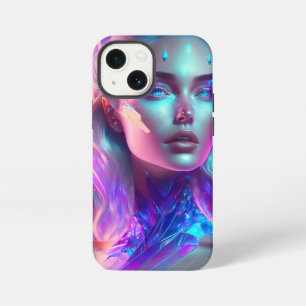 Etui iPhone 13 Mini Magnifique Ai Art Joli Verre Icy comme Femme