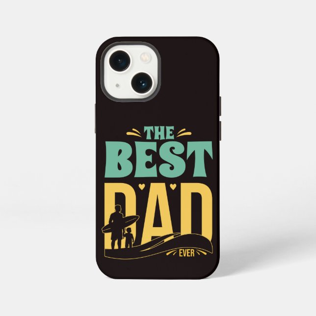 Etui iPhone 13 Mini Meilleur papa du monde (Verso)