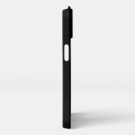 Etui iPhone 13 Mini monogramme personnalisé initiales solide noir (Côté droit)