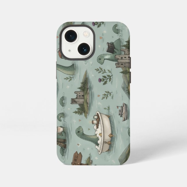 Etui iPhone 13 Mini Monstre du Loch Ness  (Verso)