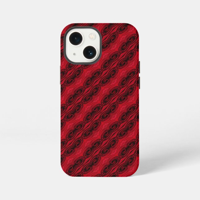 Etui iPhone 13 Mini motif de roses rouges (Verso)