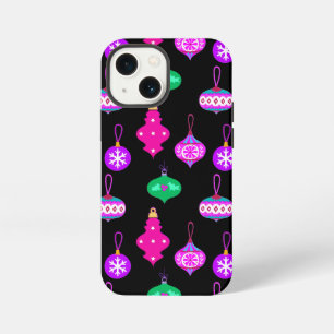 Etui iPhone 13 Mini Motif d'ornement antique en rose, Turquoise et noi
