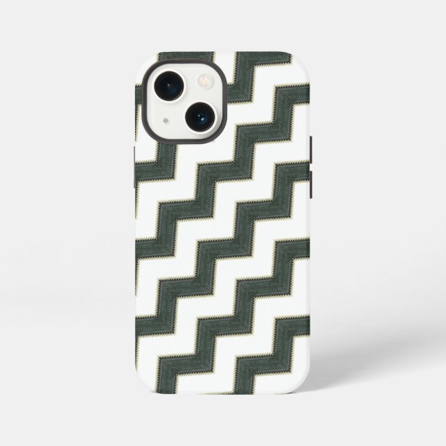 Etui iPhone 13 Mini Motif fermeture éclair (Verso)