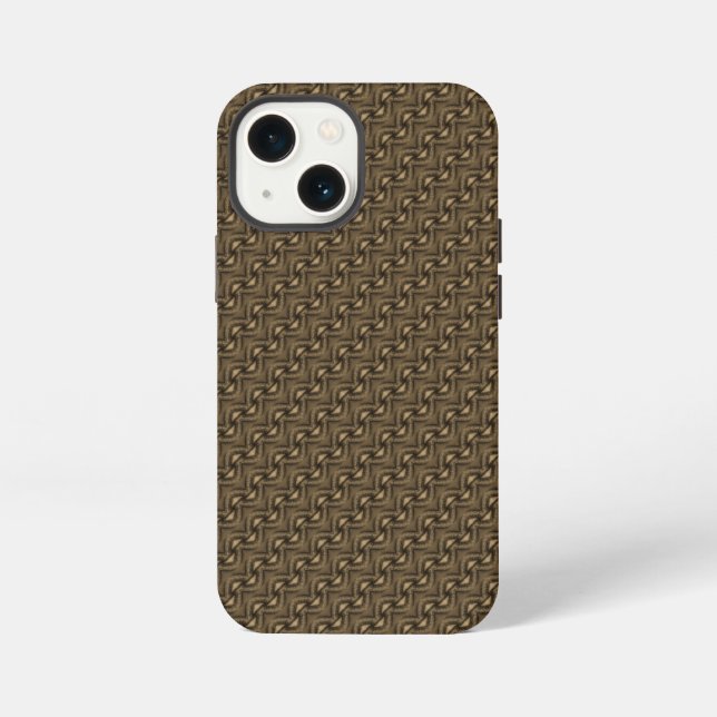 Etui iPhone 13 Mini motif gris Abstrait (Verso)