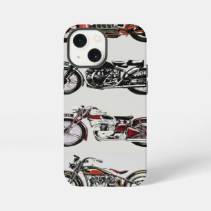 Etui iPhone 13 Mini MOTOS ANCIENNES ,Rouge