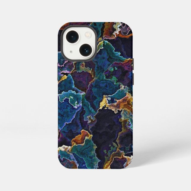 Etui iPhone 13 Mini Nappe de pétrole  (Verso)