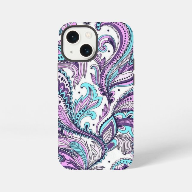Etui iPhone 13 Mini Paisley (Verso)