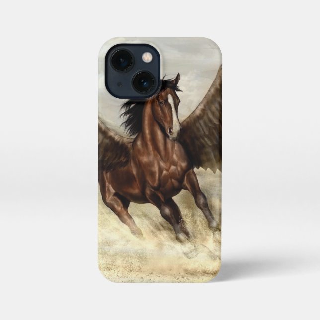 Etui iPhone 13 Mini Pégase ailé (Verso)
