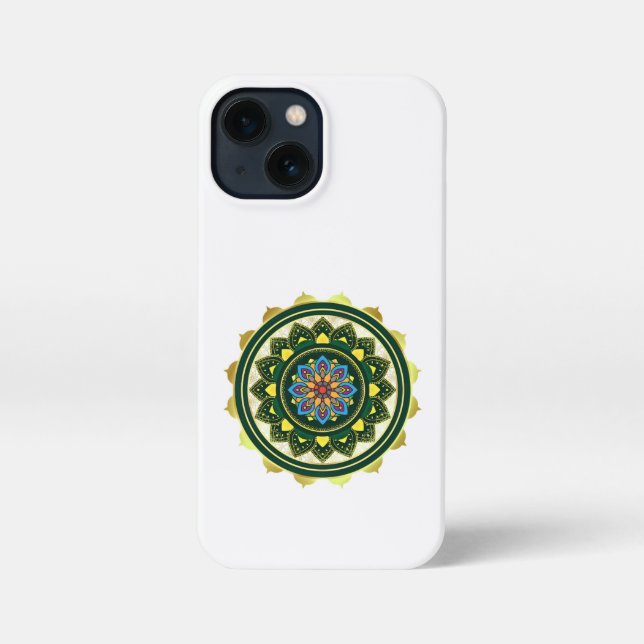 Etui iPhone 13 Mini Phone Case mandala design (Verso)