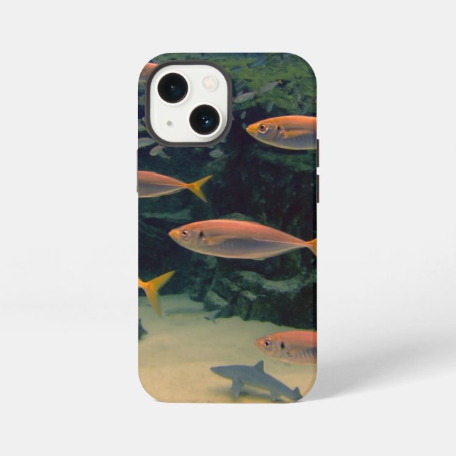 Etui iPhone 13 Mini Poisson rose  (Verso)