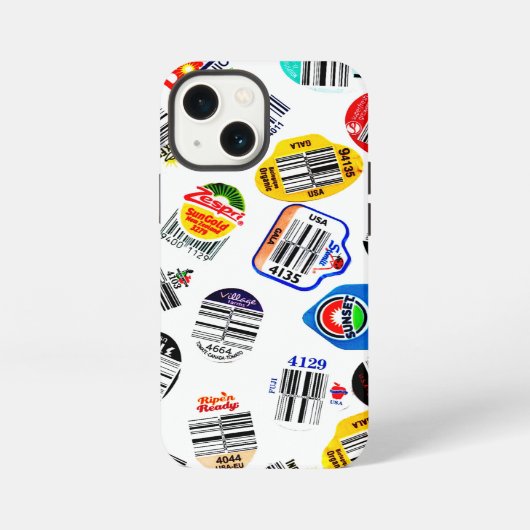 Etui iPhone 13 Mini Produire des autocollants de code-barres (Verso)