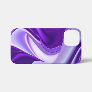 Etui iPhone 13 Mini Rêves arc-en-ciel à fleurs violettes