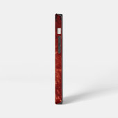 Etui iPhone 13 Mini Roche peinte en rouge (Côté gauche)