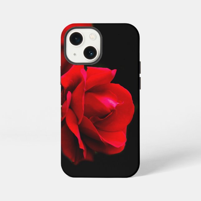 Etui iPhone 13 Mini Rose rouge (Verso)