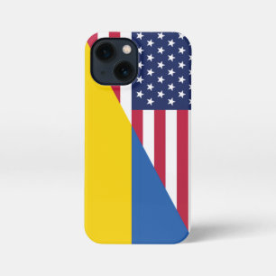 Etui iPhone 13 Mini Soutien américain à l'Ukraine Sherpa Blanket