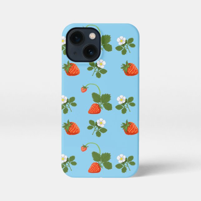 Etui iPhone 13 Mini Strawberries (Verso)