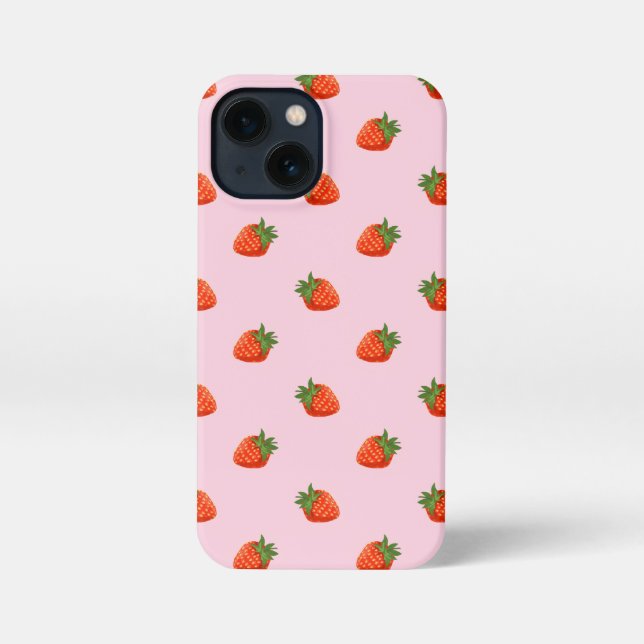Etui iPhone 13 Mini Strawberries (Verso)