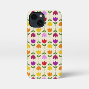 Etui iPhone 13 Mini Style scandinave coloré sur Crm Flower Motif