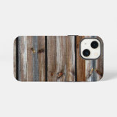 Etui iPhone 13 Mini Texture de bois Photo Cool Unique (Verso Horizontal)