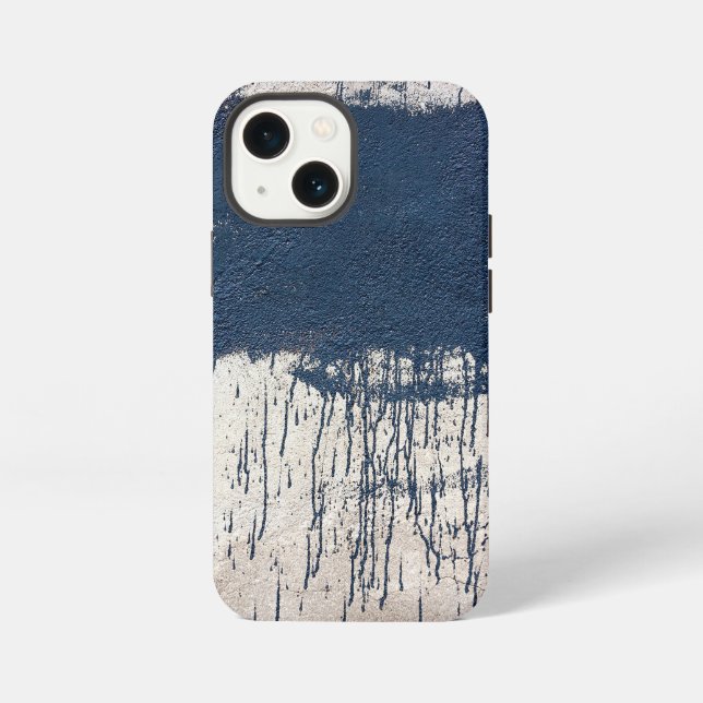 Etui iPhone 13 Mini Texture de mur grunge (Verso)