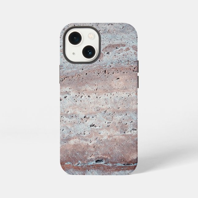 Etui iPhone 13 Mini Texture de pierre grunge (Verso)
