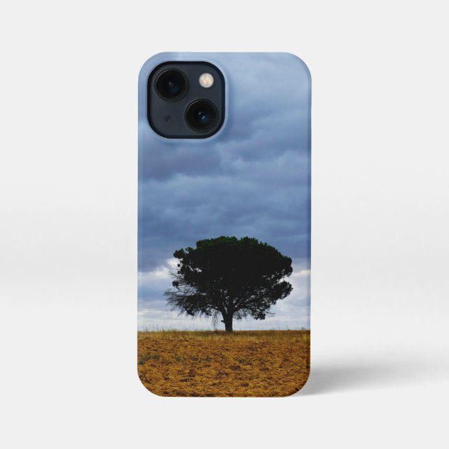 Etui iPhone 13 Mini Tree in an empty field (Verso)