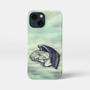Etui iPhone 13 Mini Un Ange endormi sur les nuages des cieux