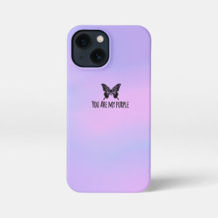 Etui iPhone 13 Mini Vous êtes mon 💜 pourpre