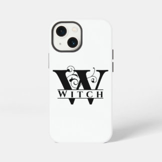 Etui iPhone 13 Mini Witchy Sorch Monogramme Nom Conception Coque-Mate
