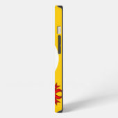 Etui iPhone 13 Modèle de ruban trèfle rouge par Kenneth Yoncich (Côté gauche)